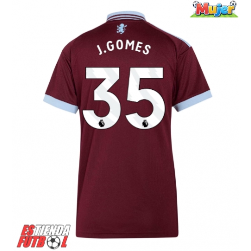 Aston Villa Joao Gomes #35 Primera Equipación Mujer 2026-27 Manga Corta